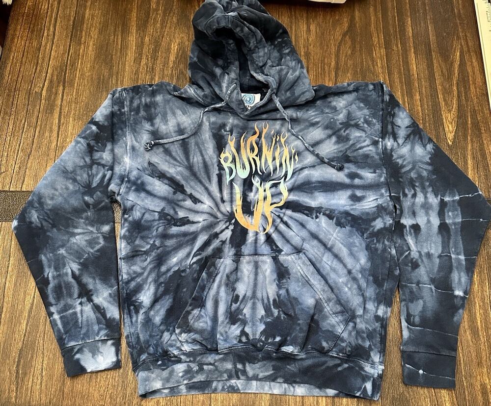 Jonas Brothers Burnin Up 🔥 Tour Tye Dye Hooded Sweatshirt Size Men’s Medium